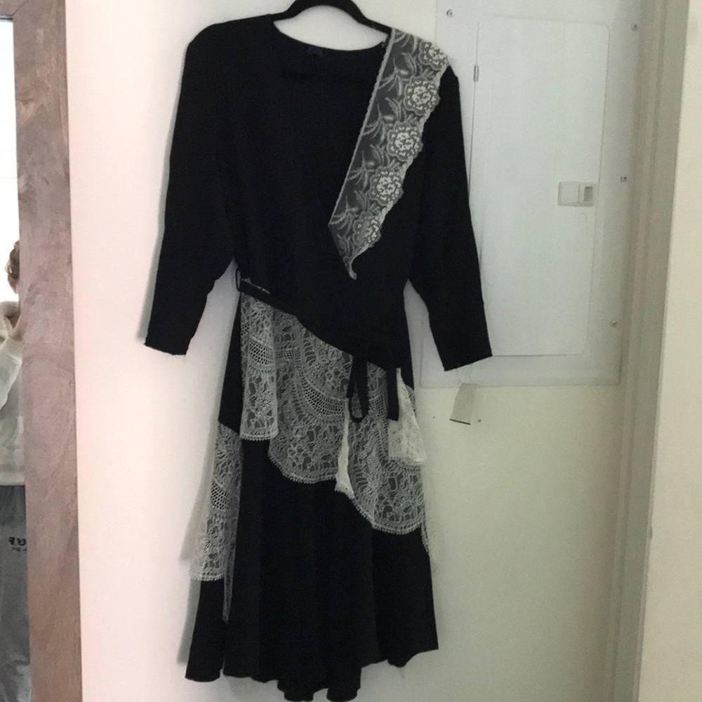 Sharon Wauchob black dress with lace